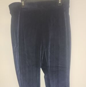 Lands' End Deep Blue Velvet Pants, Large